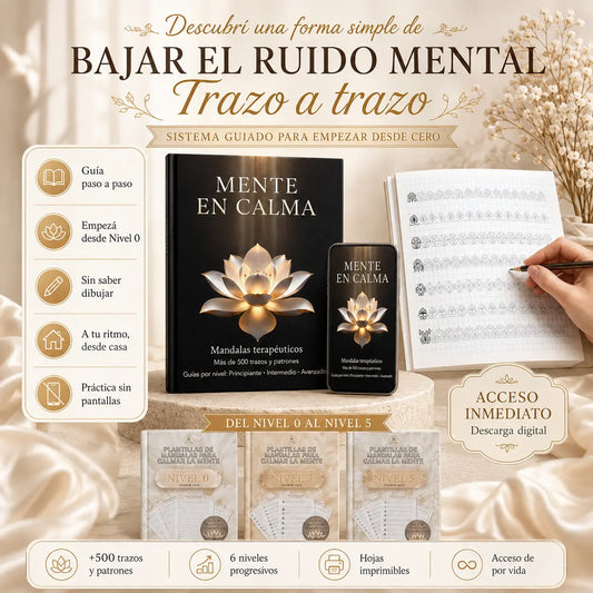 Mente en Calma -Sistema Completo Nivel 0 a 5 +🎁 Colección Premium de 8 recursos